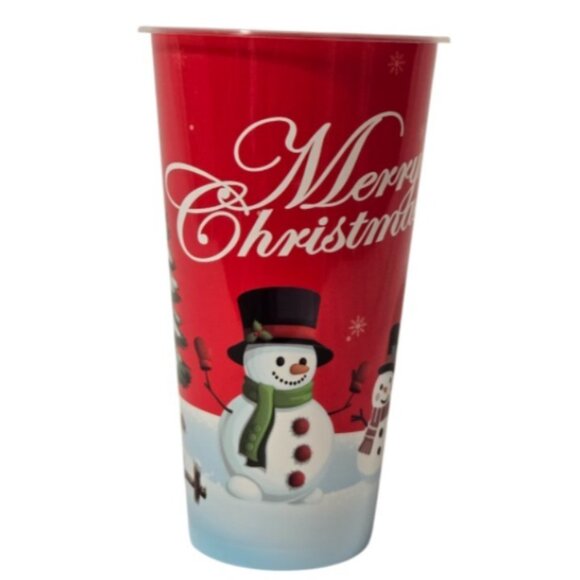 3 Pc. Christmas-Themed Large Gift Bag 1 Pair Socks Plastic Tumbler Gift Set NEW - Picture 14 of 16